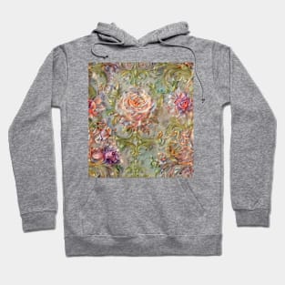 AI generated image Pastel Spring roses Hoodie